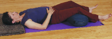 posture de yoga, avec support