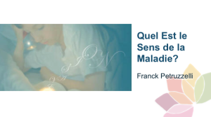 Quel Est Le Sens de La Maladie?