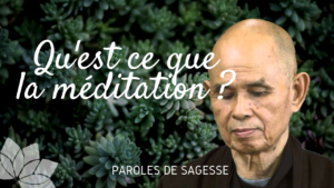 Qu'Est Ce Que la Méditation?